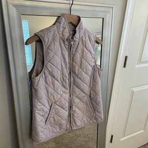 Old Navy Women's Rose Pink Textured Quilt Jacket Vest Size Medium